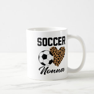 Soccer Nonna Leopard Heart Nonna Coffee Mug