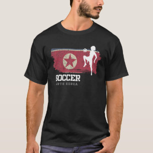 Soccer North Korea Flag Football Womens Soccer Gir T-Shirt