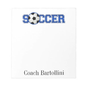 Soccer Note Pad