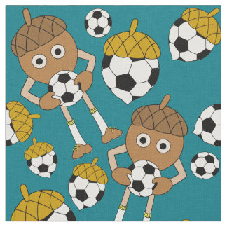 Soccer Nut Pattern Fabric