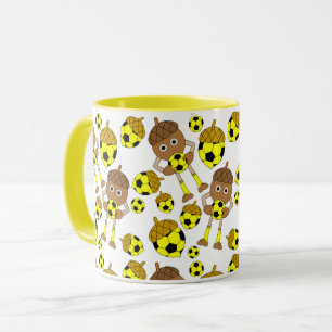 Soccer Nut Pattern Mug