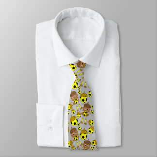 Soccer Nut Pattern Socks Tie