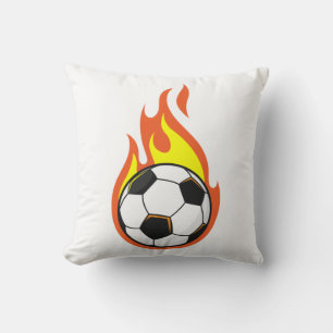 Soccer on Fire Cushion