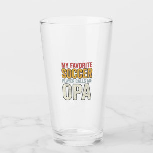 Soccer Opa Vintage Typography Shirt Design_1 Glass
