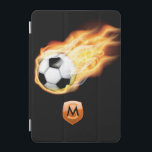 Soccer or Football Monogram iPad Mini Cover<br><div class="desc">Football or soccer phone case customisable with your initials. Images used on this item are licensed © Graphics Factory.com</div>
