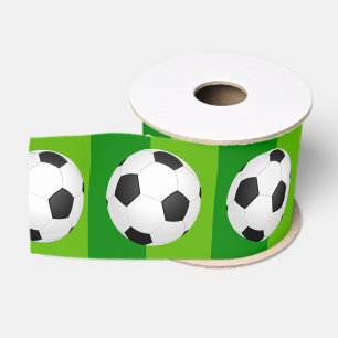 Soccer or Football Party Grosgrain Ribbon