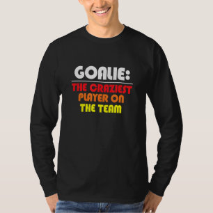 Soccer Or Hockey Goalie Retro Style Graphic T-Shirt