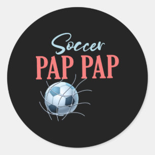 Soccer Pap Pap Gifts For Fathers Day Soccer Fans S Classic Round Sticker