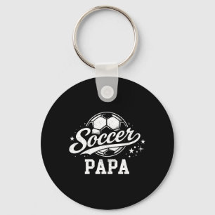 Soccer papa family matching soccer lovers key ring