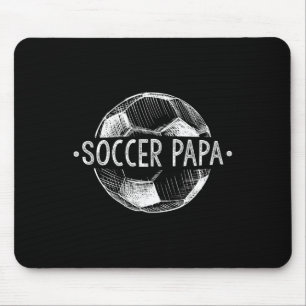 Soccer Papa Family Matching Team Player Gift Sport Mouse Pad