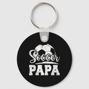 Soccer Papa Soccer Player Game Day Father's Day Key Ring