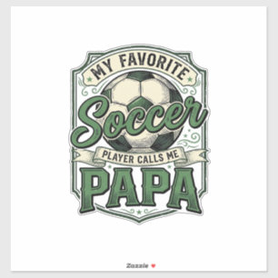 Soccer Papa Vintage Engraving Shirt Design_1