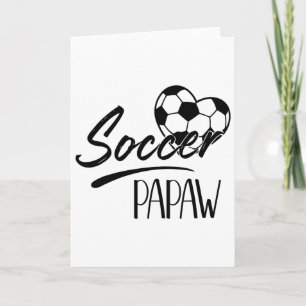 Soccer Papaw Heart Family Matching Team Player Soc Card