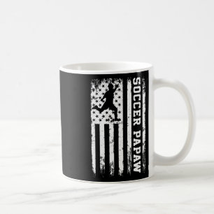 Soccer Papaw Vintage Usa American Flag  Coffee Mug