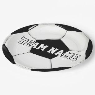 Soccer Party / Banquet Custom Team Name Sports Paper Plate