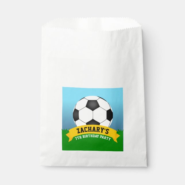 Soccer Party Favour Bag (Front)