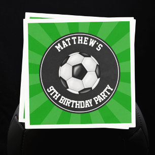 Soccer Party Paper Dinner Napkins