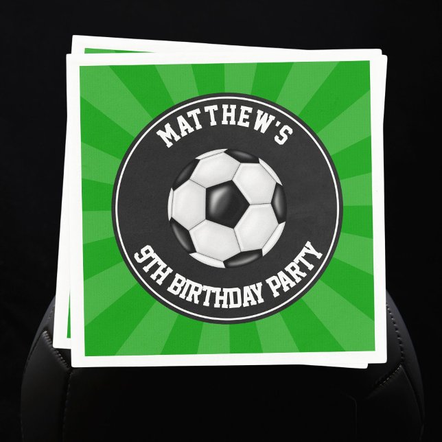 Soccer Party Paper Dinner Napkins (Creator Uploaded)