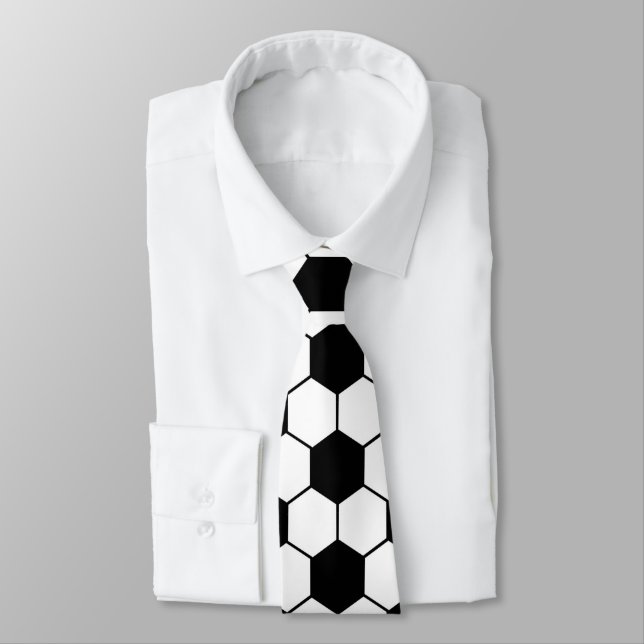 Soccer Pattern  Tie (Tied)