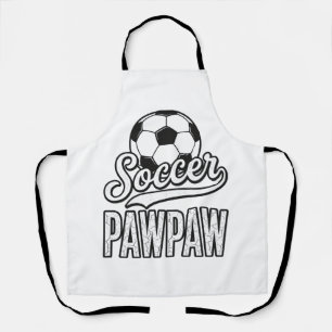 Soccer Pawpaw Vintage Engraving Shirt Design_1 Apron