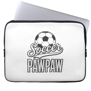 Soccer Pawpaw Vintage Engraving Shirt Design_1 Laptop Sleeve