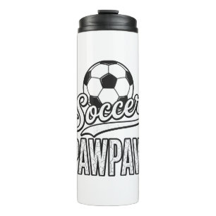 Soccer Pawpaw Vintage Engraving Shirt Design_1 Thermal Tumbler