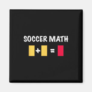 Soccer Penalty Yellow Card + Yellow Card Equals Re Magnet