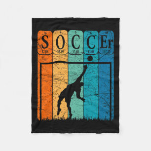 Soccer Periodic Table Elements Soccer Goalie Nerd Fleece Blanket