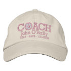 Soccer Personalise Coach Hat Name Team