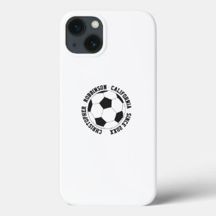 Soccer personalised iPhone 13 case