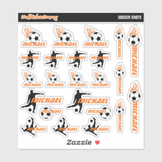 Soccer Personalised Name Labels | School