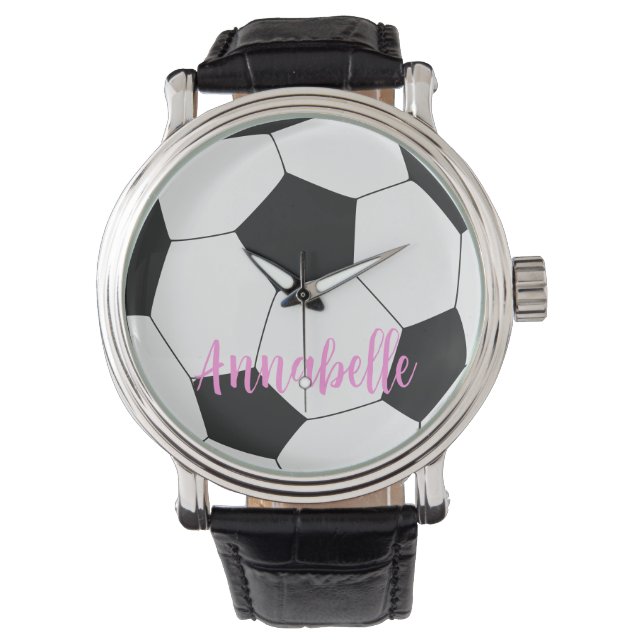 Soccer Personalised name Watch (Front)