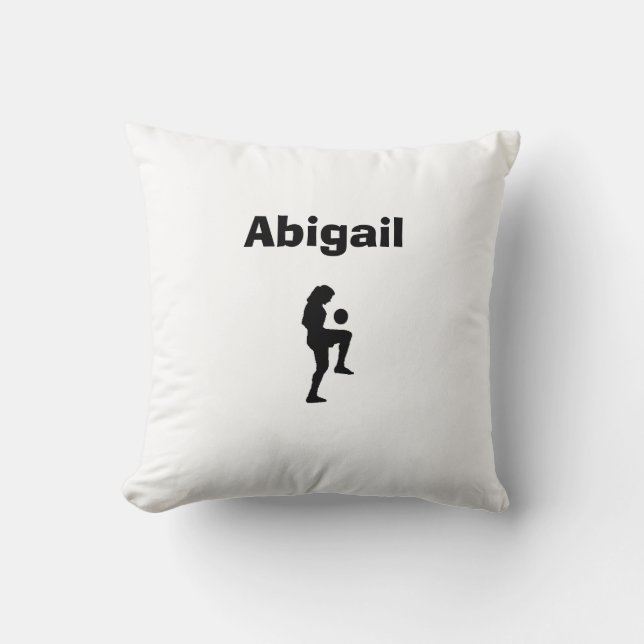 Soccer Personalised Pillow (female) (Front)