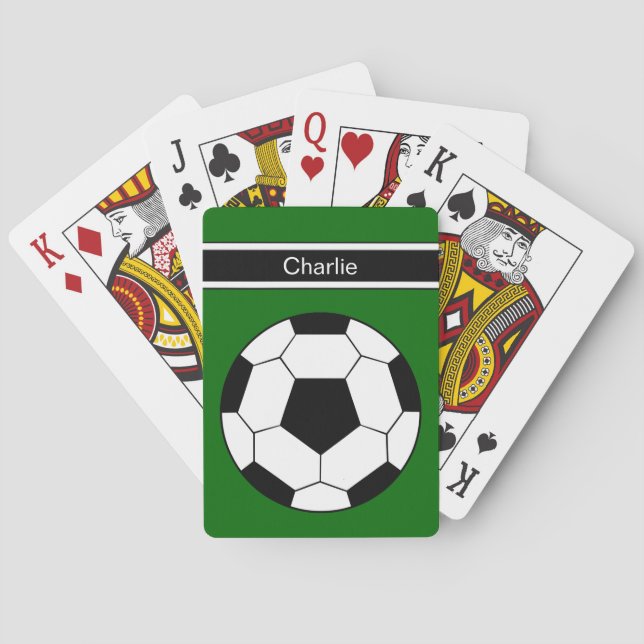 Soccer Personalised Playing Cards (Back)