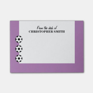 Soccer PERSONALIZE colour name Post-it Notes