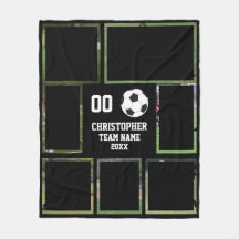 Soccer photo collage team name poster