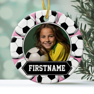 Soccer Photo Ornament for Youth