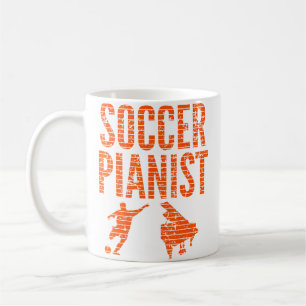 Soccer Pianist 	 Piano Player Football Sport Gift Coffee Mug