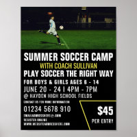 Soccer Pitch, Soccer Camp Advertising