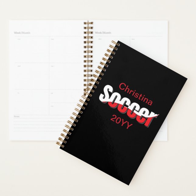 Soccer Player Abstract Swish - Word Art Planner (Display)