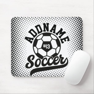 Soccer Player ADD NAME Football Team Personalised Mouse Pad