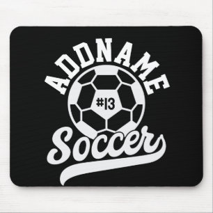 Soccer Player ADD NAME Football Team Personalised Mouse Pad