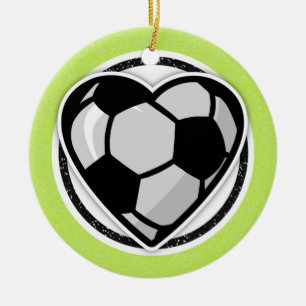 Soccer Player at Heart Christmas Ornament