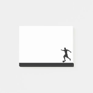 Soccer Player Athlete Sport Silhouette Post-it Notes