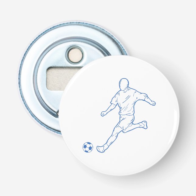 soccer player bottle opener (Front)
