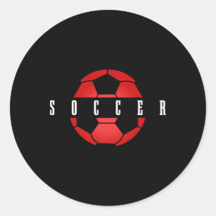 Soccer Player Byll Men Boys Girls Soccer Classic Round Sticker