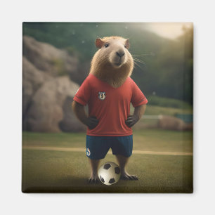 Soccer Player Capybara, Magnet