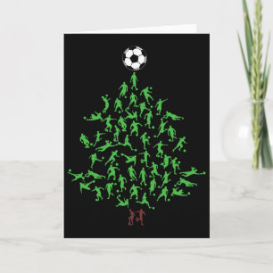 Soccer Player Christmas Tree Xmas, Soccer Christma Card