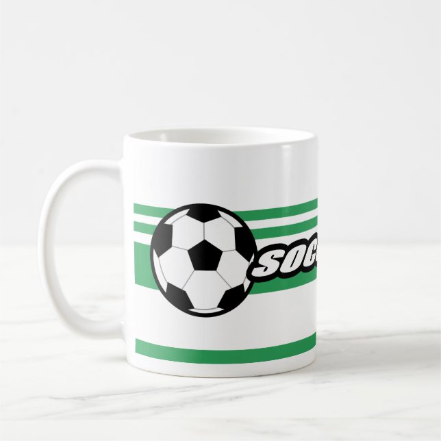 Soccer Player Coffee Mugs (Left)