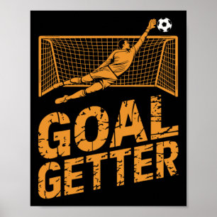 Soccer Player Design For Goal Keeper And Soccer Lo Poster